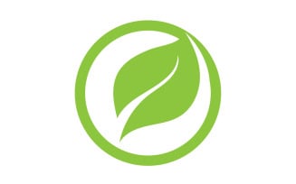 Leaf green tea nature fresh logo v12