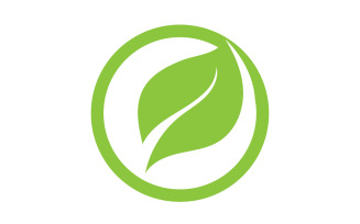 Leaf green tea nature fresh logo v12