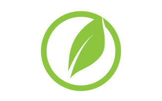 Leaf green tea nature fresh logo v13
