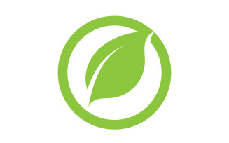 Leaf green tea nature fresh logo v14