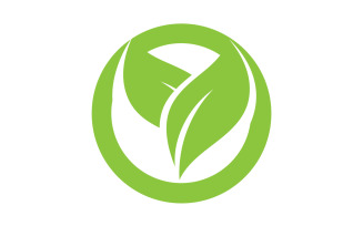 Leaf green tea nature fresh logo v1