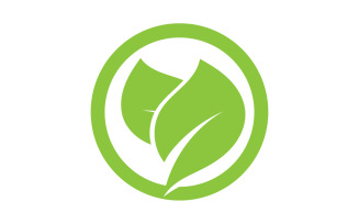 Leaf green tea nature fresh logo v2
