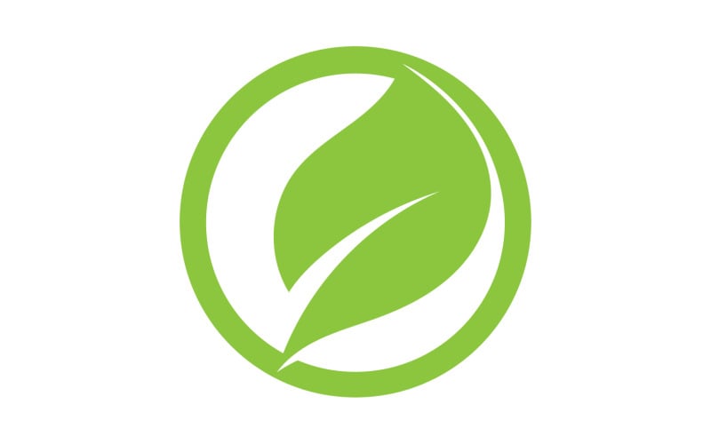 Leaf green tea nature fresh logo v3 Logo Template