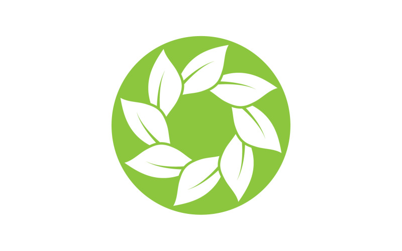 Leaf green tea nature fresh logo v5 Logo Template