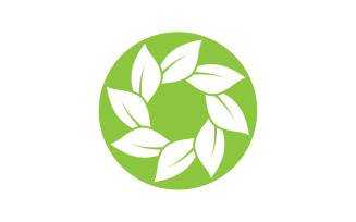 Leaf green tea nature fresh logo v5