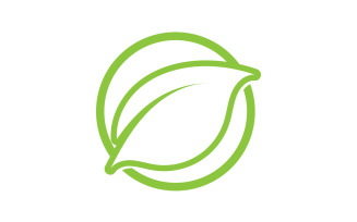 Leaf green tea nature fresh logo v6