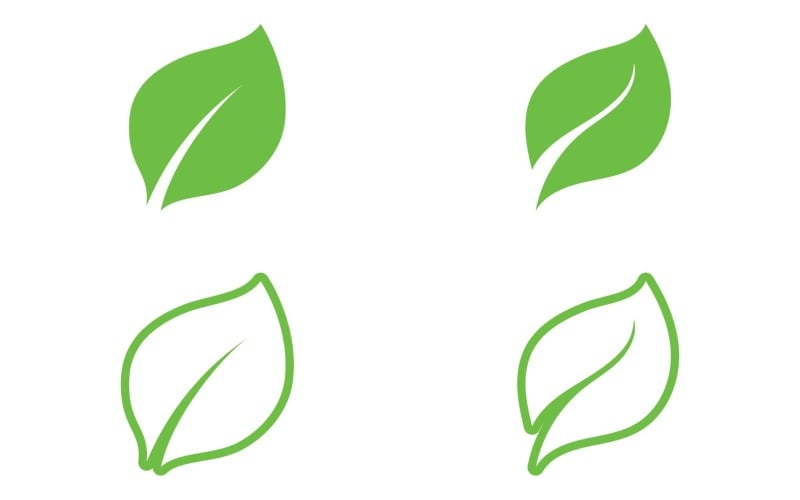 Leaf tree decoration green nature logo v2 Logo Template