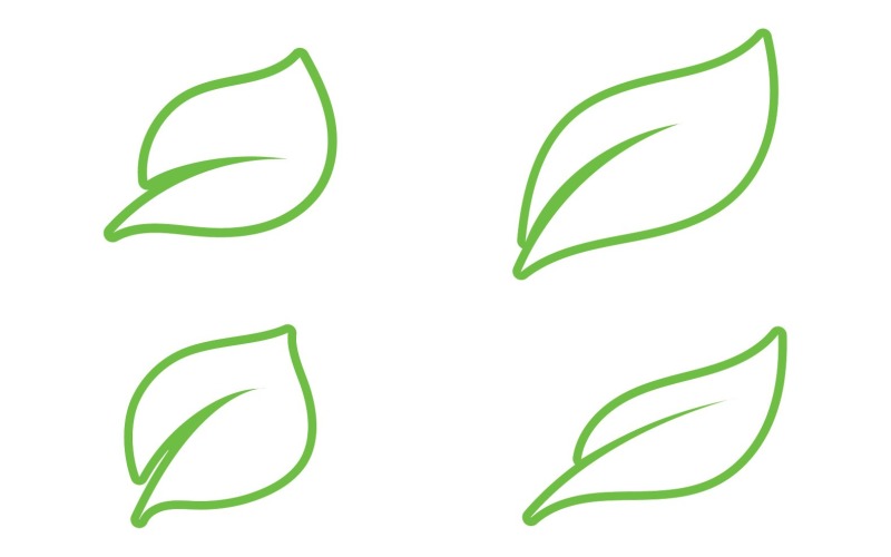 Leaf tree decoration green nature logo v5 Logo Template