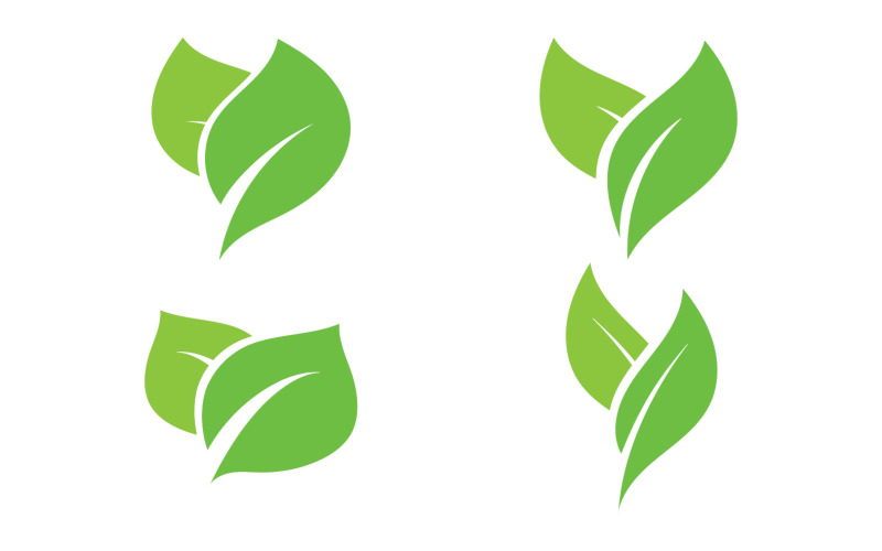 Leaf tree decoration green nature logo v6 Logo Template