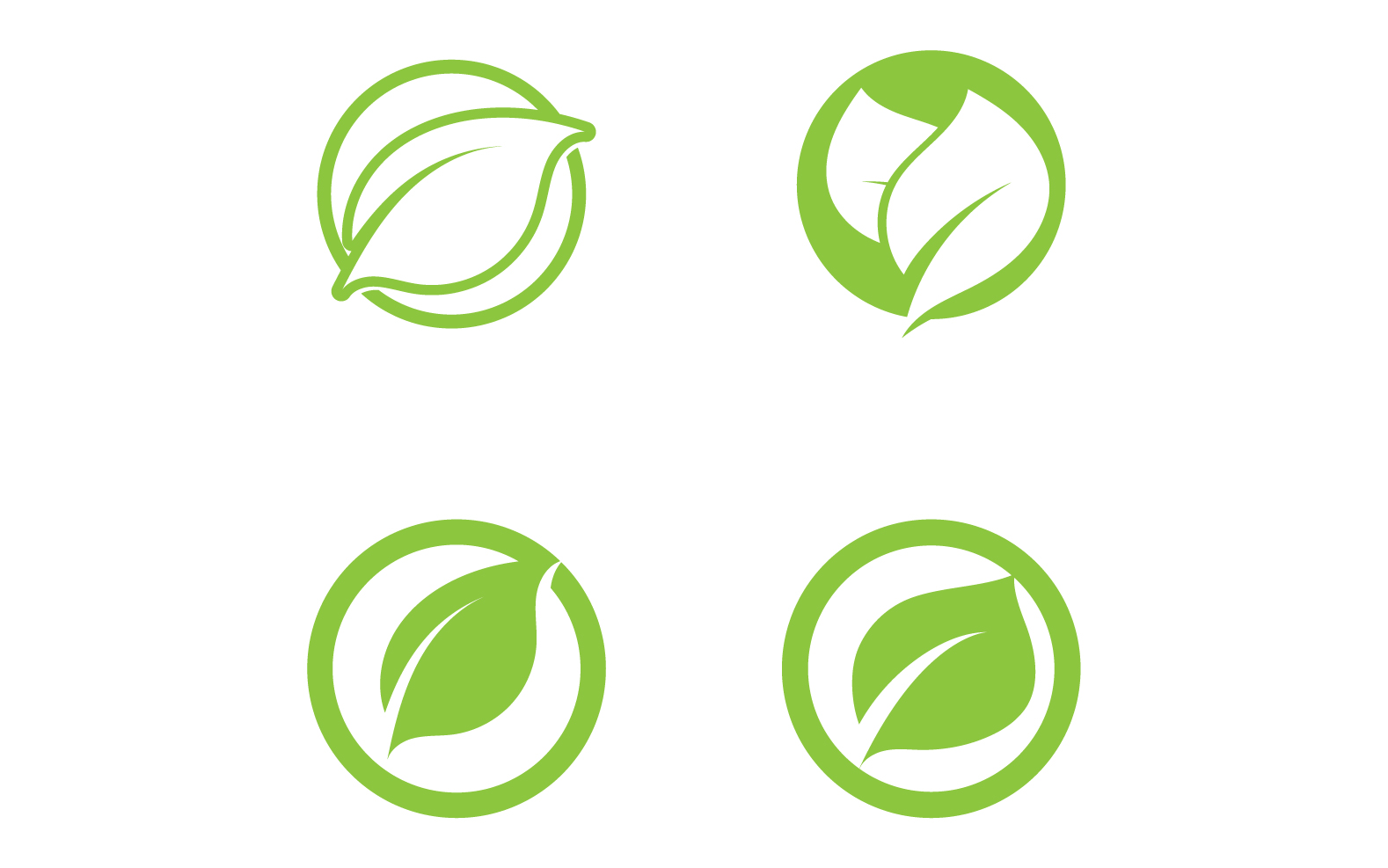 Kit Graphique #326840 Green Feuille Divers Modles Web - Logo template Preview