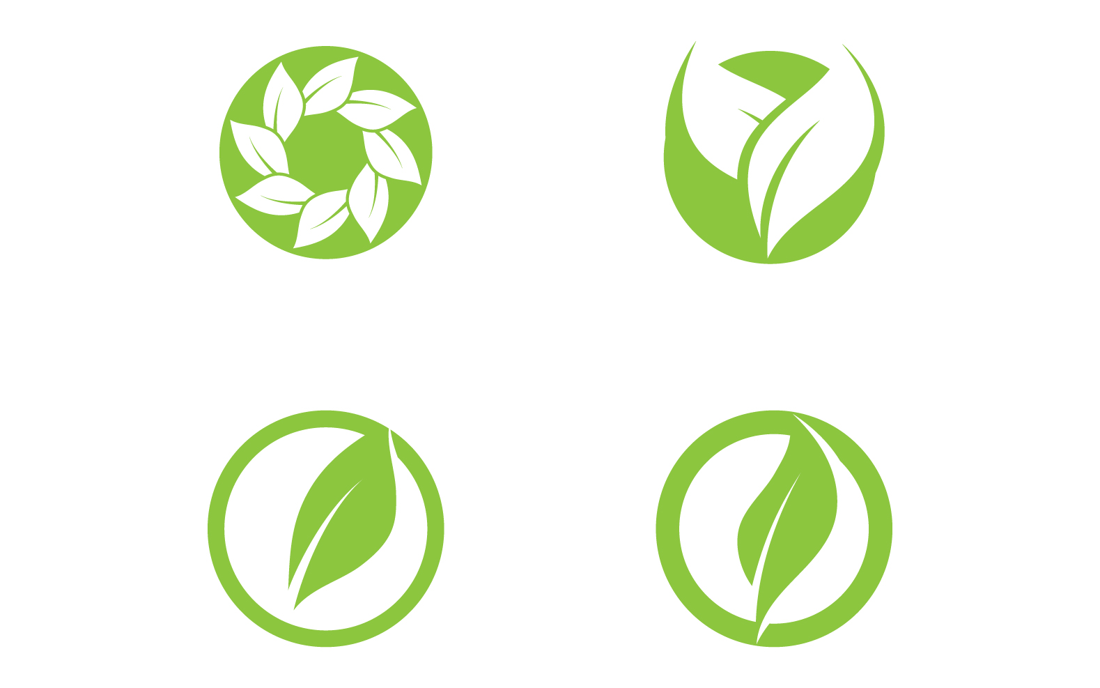 Kit Graphique #326841 Green Feuille Divers Modles Web - Logo template Preview