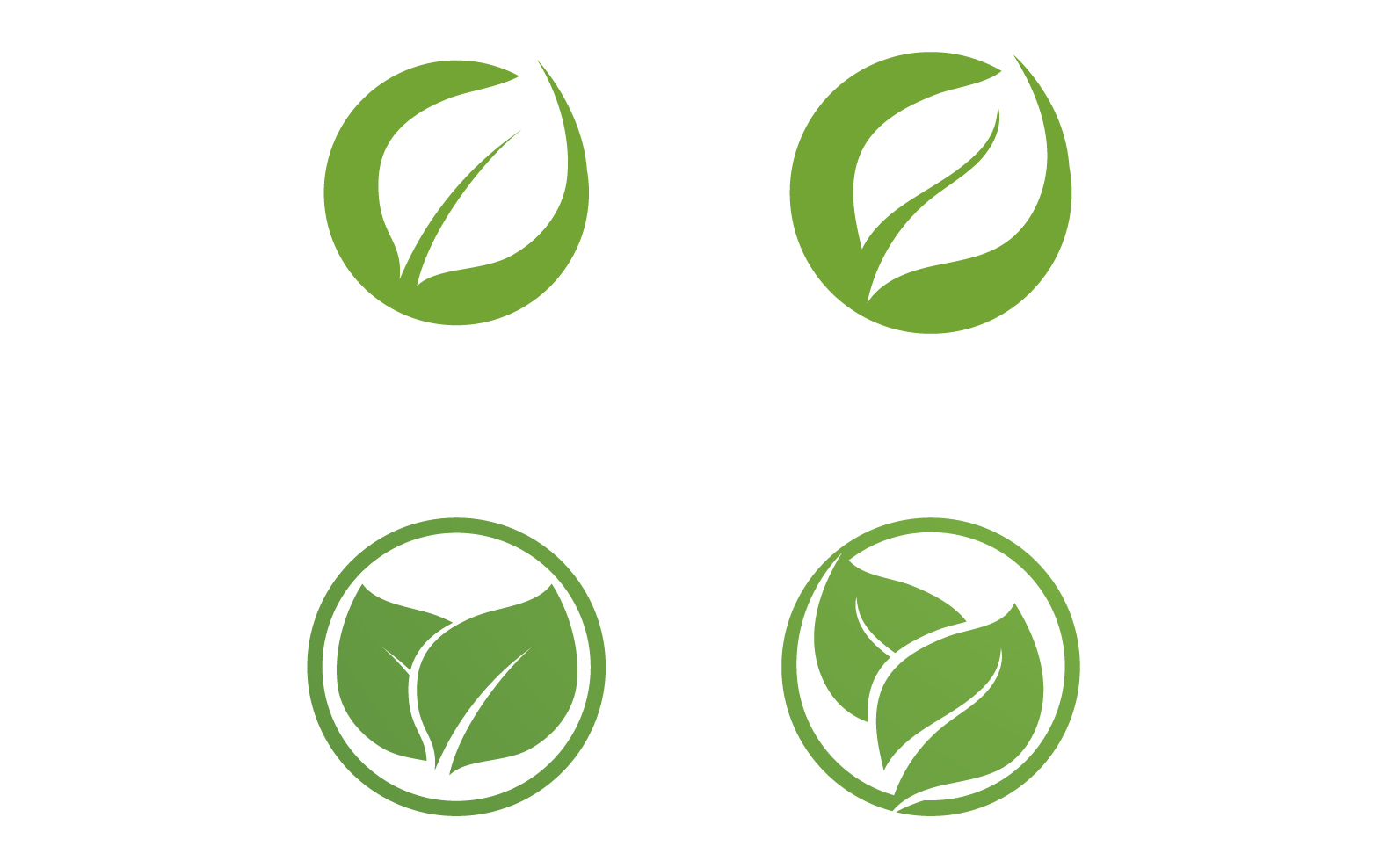 Kit Graphique #326842 Green Leaf Divers Modles Web - Logo template Preview