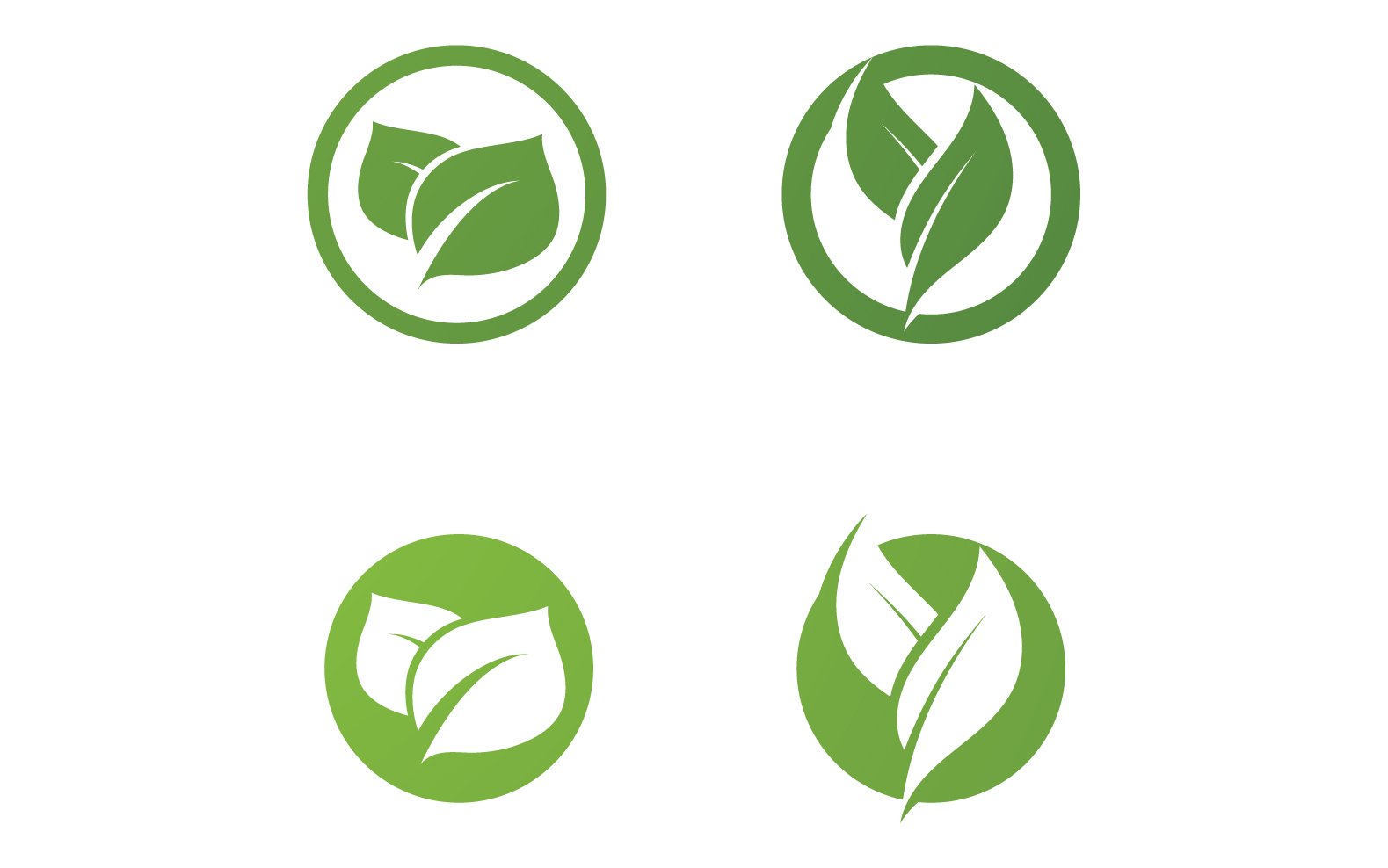 Kit Graphique #326844 Green Leaf Divers Modles Web - Logo template Preview
