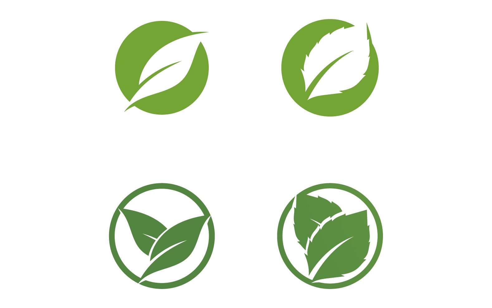 Kit Graphique #326846 Green Feuille Divers Modles Web - Logo template Preview