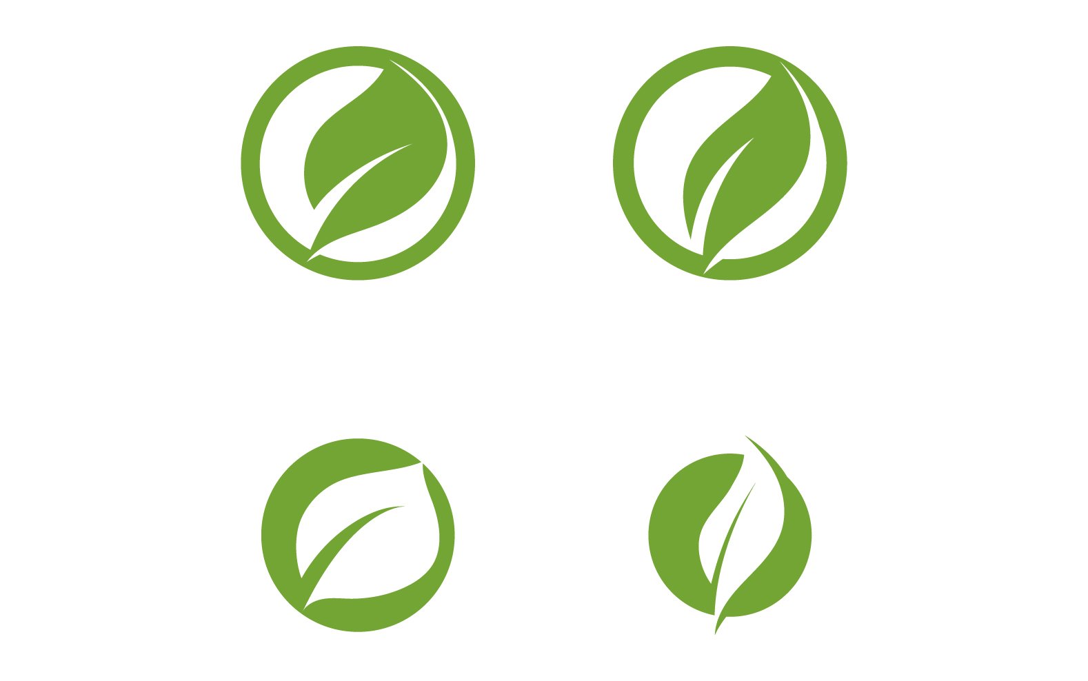 Kit Graphique #326847 Green Feuille Divers Modles Web - Logo template Preview