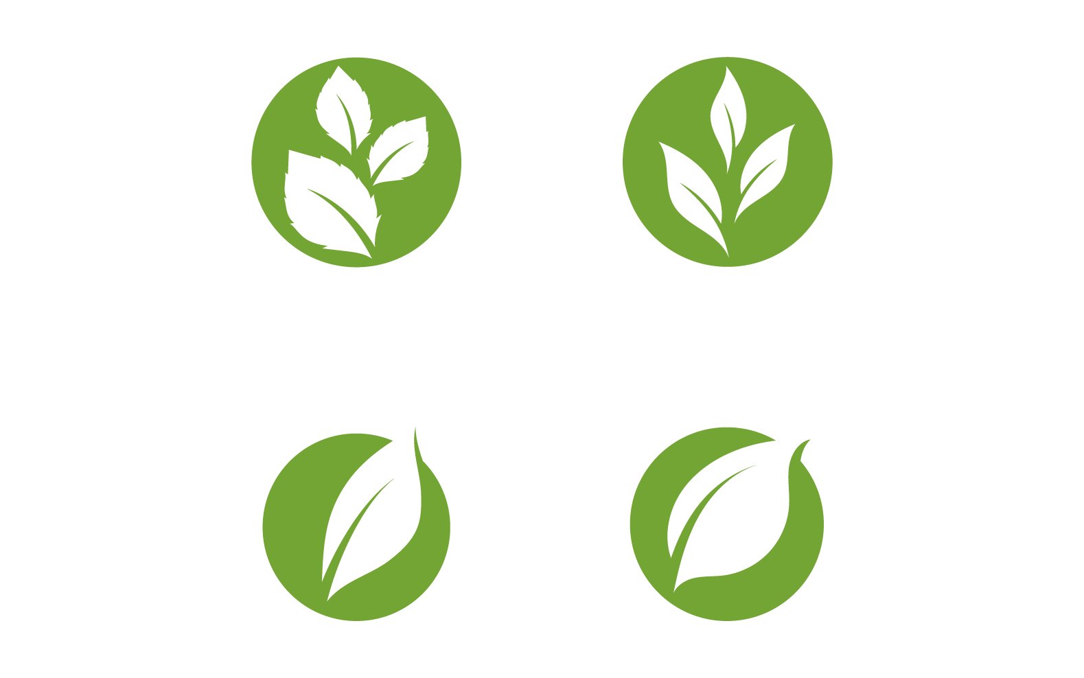 Kit Graphique #326849 Green Feuille Divers Modles Web - Logo template Preview