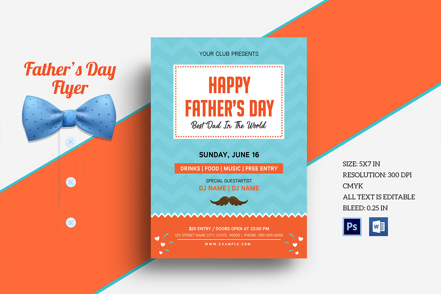 Template #326882 Fathers Day Webdesign Template - Logo template Preview