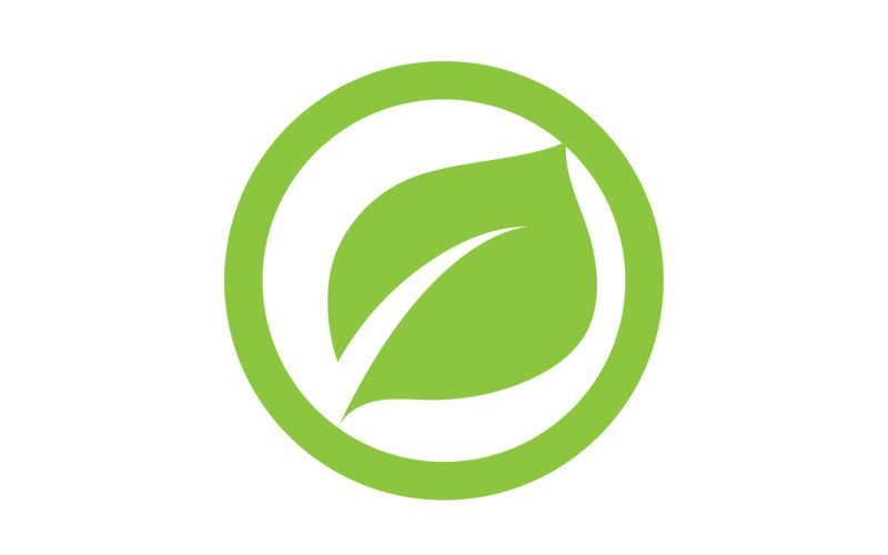 Leaf green tea nature fresh logo v15 Logo Template