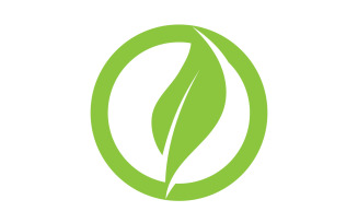 Leaf green tea nature fresh logo v16