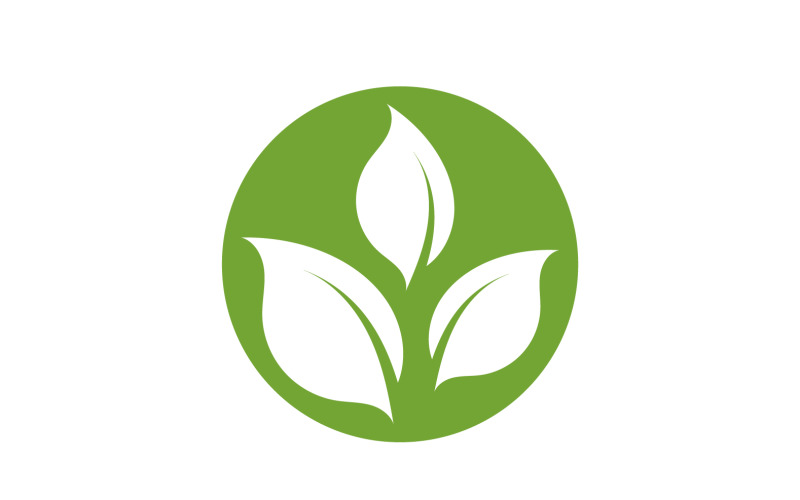 Leaf green tea nature fresh logo v17 Logo Template
