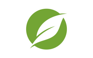 Leaf green tea nature fresh logo v25