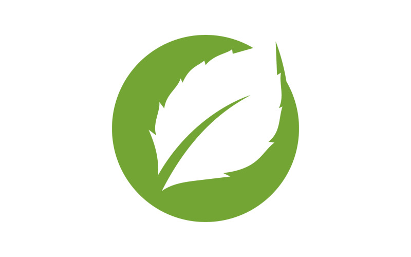 Leaf green tea nature fresh logo v26 Logo Template