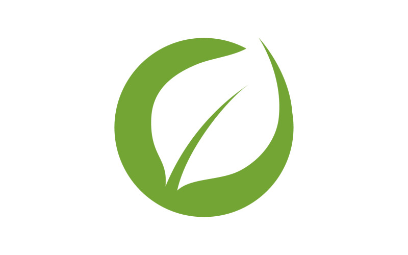 Leaf green tea nature fresh logo v27 Logo Template