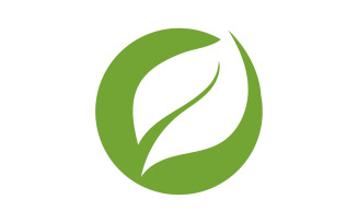 Leaf green tea nature fresh logo v28