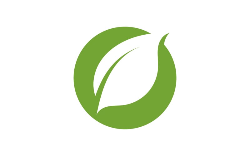 Leaf green tea nature fresh logo v30 Logo Template