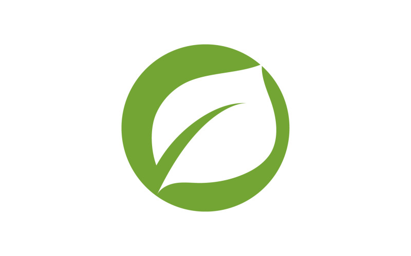 Leaf green tea nature fresh logo v31 Logo Template