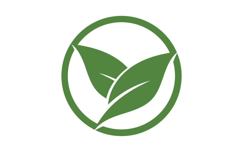 Leaf green tea nature fresh logo v33 Logo Template