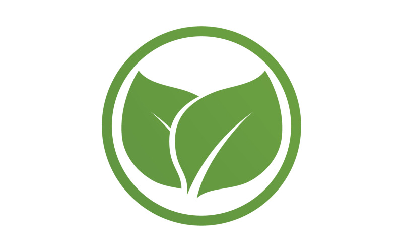 Leaf green tea nature fresh logo v35 Logo Template
