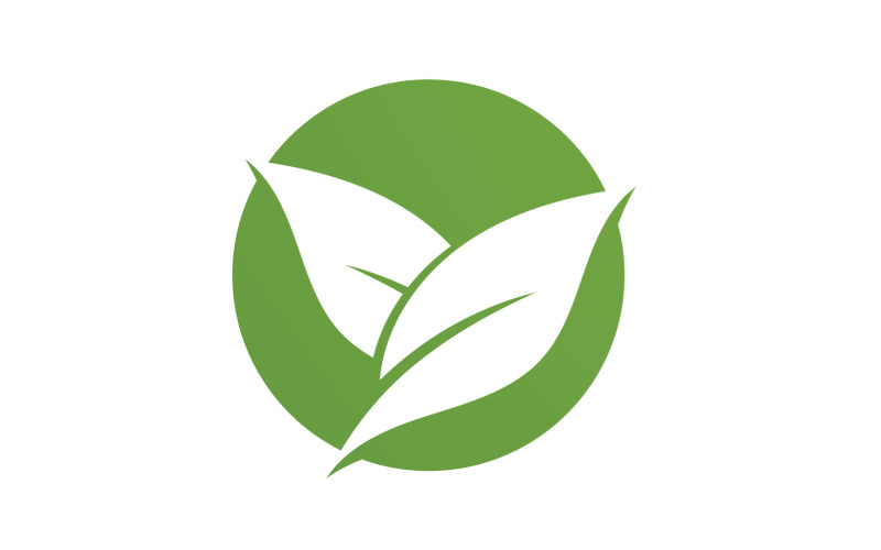 Leaf green tea nature fresh logo v41 Logo Template
