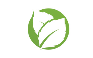 Leaf green tea nature fresh logo v42