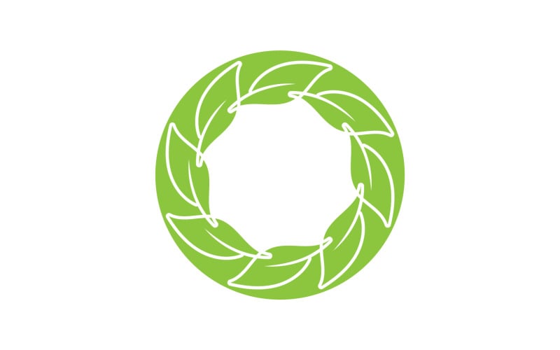 Leaf green tea nature fresh logo v49 Logo Template