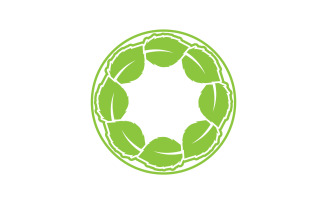Leaf green tea nature fresh logo v50