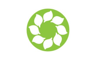 Leaf green tea nature fresh logo v52
