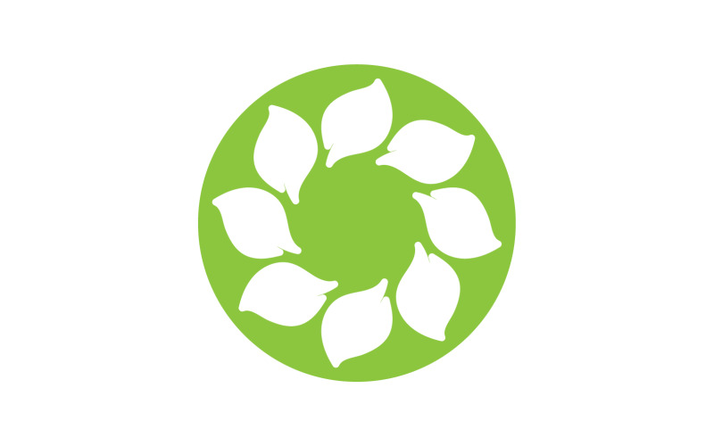 Leaf green tea nature fresh logo v52 Logo Template