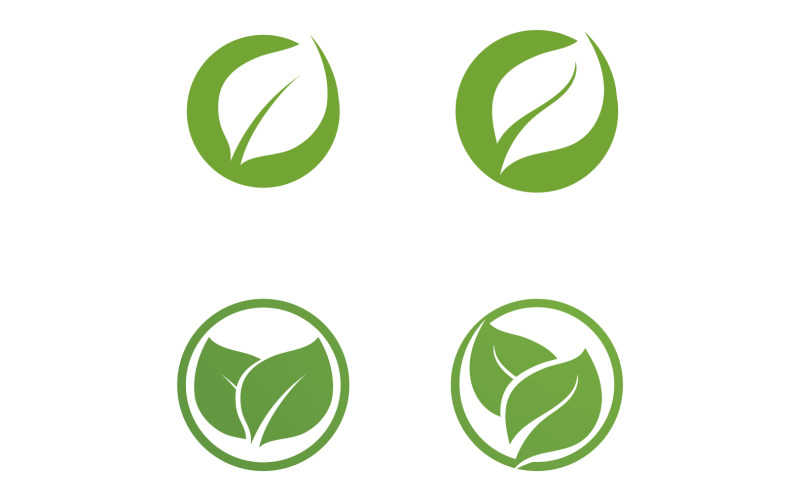 Leaf green tea nature fresh logo v57 Logo Template