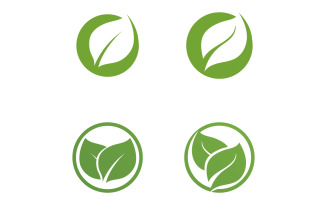 Leaf green tea nature fresh logo v57