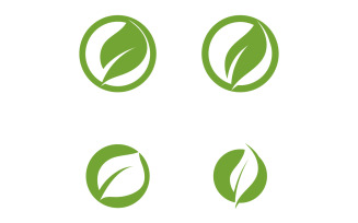Leaf green tea nature fresh logo v62