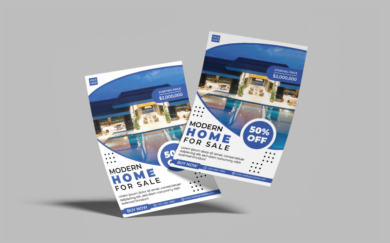 Real Estate Flyer Template 1 Corporate Identity