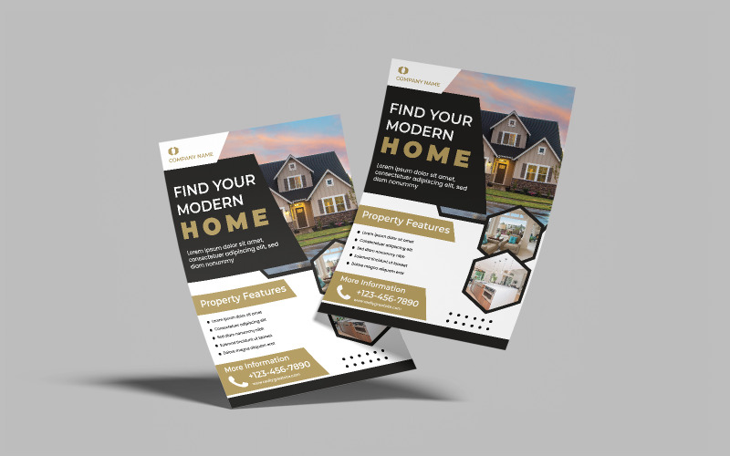 Real Estate Flyer Template 2 Corporate Identity