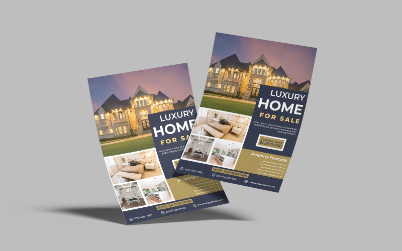 Real Estate Flyer Template 3 Corporate Identity