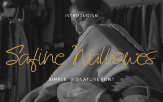 Safine Wallowes - Simple Signature Font