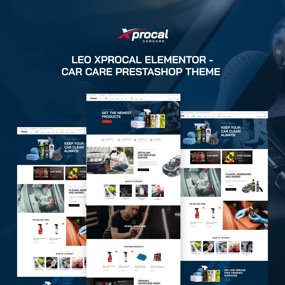 Leo Xprocal Elementor - Car Care Prestashop Theme