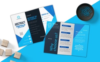 Abstract Business Tri Fold Brochure Design - Corporate Identity
