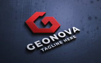 Geonova Cubical G Letter Pro Logo Template