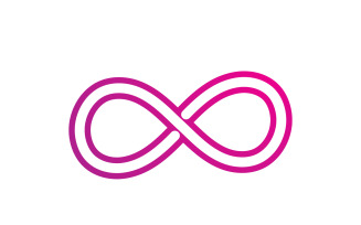 Infinity design loop logo vector v10