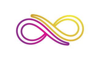Infinity design loop logo vector v11